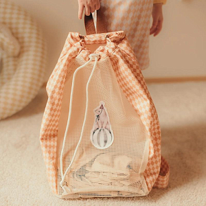 Рюкзак пляжный Mrs. Ertha "Net Speckled Diamond", песочные ромбики